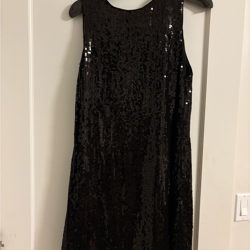 Alice and Olivia - Elegant Black Sequin Dress- size 12